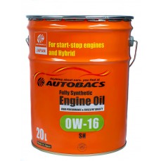 Масло моторное  0W-16  AUTOBACS ENGINE OIL API SN SYNTHETIC (20л)