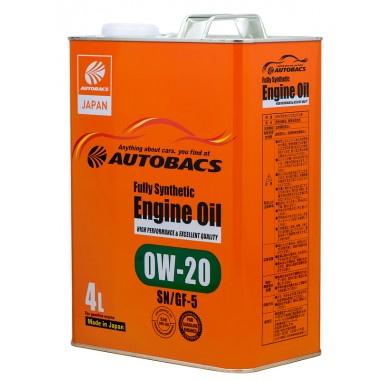 Масло моторное  0W-20  AUTOBACS ENGINE OIL API SN ILSAC GF-5 SYNTHETIC (4л х 6) - 2414