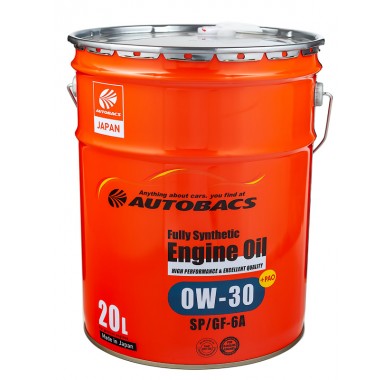 Масло моторное  0W-30  AUTOBACS ENGINE OIL API SP ILSAC GF-6A SYNTHETIC (20л) - 2516