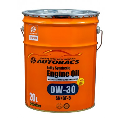 Масло моторное  0W-30  AUTOBACS ENGINE OIL API SN ILSAC GF-5 SYNTHETIC (20л) - 2432