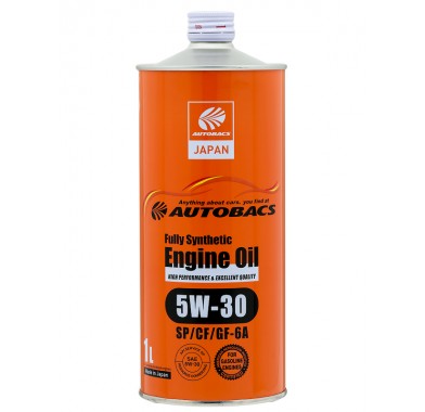 Масло моторное  5W-30  AUTOBACS ENGINE OIL API SP/CF ILSAC GF-6A SYNTHETIC (1л х 20) - 2486