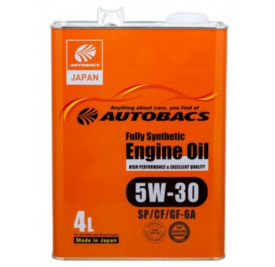Масло моторное  5W-30  AUTOBACS ENGINE OIL API SP/CF ILSAC GF-6A SYNTHETIC (4л х 6) - 2480