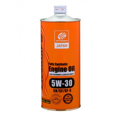 Масло моторное  5W-30  AUTOBACS ENGINE OIL API SN/CF ILSAC GF-5 SYNTHETIC (1л х 20) - 2438