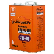 Масло моторное  5W-40  AUTOBACS ENGINE OIL API SN/CF SYNTHETIC (4л х 6)