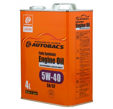 Масло моторное  5W-40  AUTOBACS ENGINE OIL API SN/CF SYNTHETIC (4л х 6) - 2450