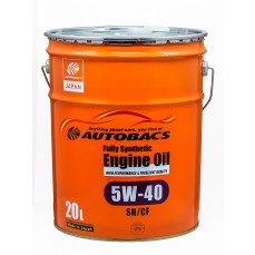 Масло моторное  5W-40  AUTOBACS ENGINE OIL API SN/CF SYNTHETIC (20л)