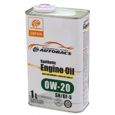 Масло моторное  0W-20  AUTOBACS ENGINE OIL SYNTHETIC API SN ILSAC GF-5 (1л х 12)