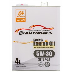 Масло моторное  5W-30  AUTOBACS ENGINE OIL SYNTHETIC API SP ILSAC GF-6 (4л х 6)