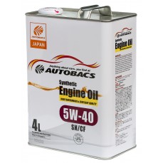 Масло моторное  5W-40  AUTOBACS ENGINE OIL SYNTHETIC API SN/CF (4л х 6)