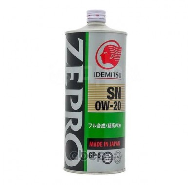 Масло моторное  0W-20  ZEPRO ECO MEDALIST API SN  SYNTHETIC (1л х 20) - 2906