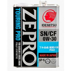 Масло моторное  0W-30  ZEPRO TOURING PRO API SN/CF  SYNTHETIC (4л х 6)